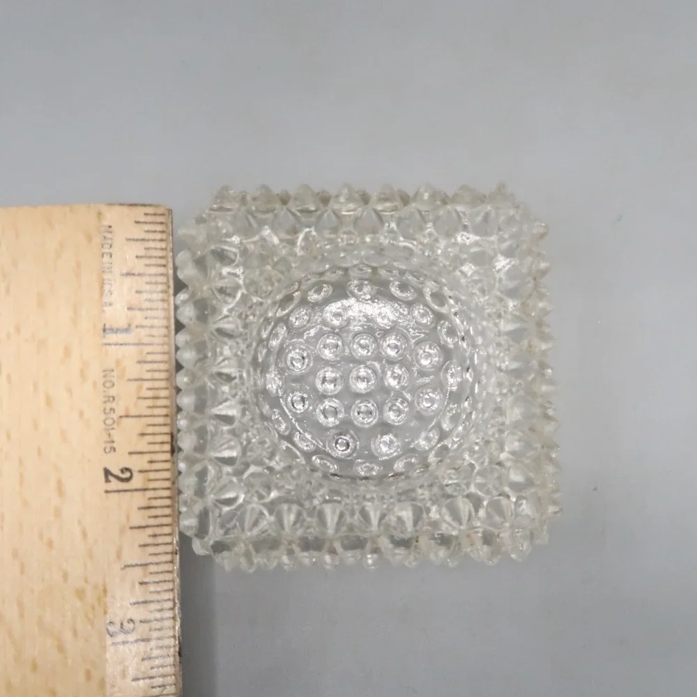 Vintage Fenton Hobnail Glass Clear 3